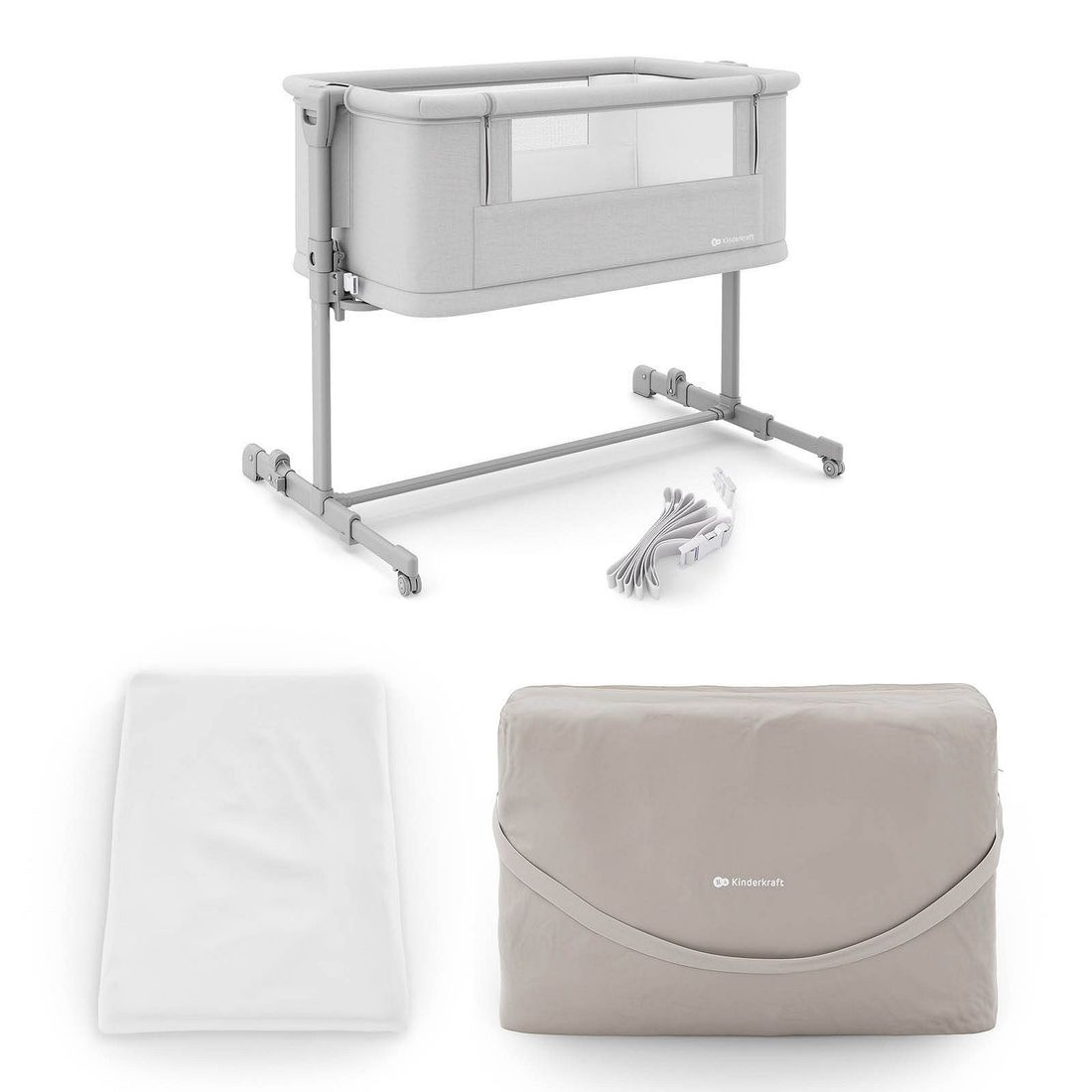 Berceau cododo 3 en 1 NESTEE GROW 2 gris clair (Kinderkraft) - Image 10
