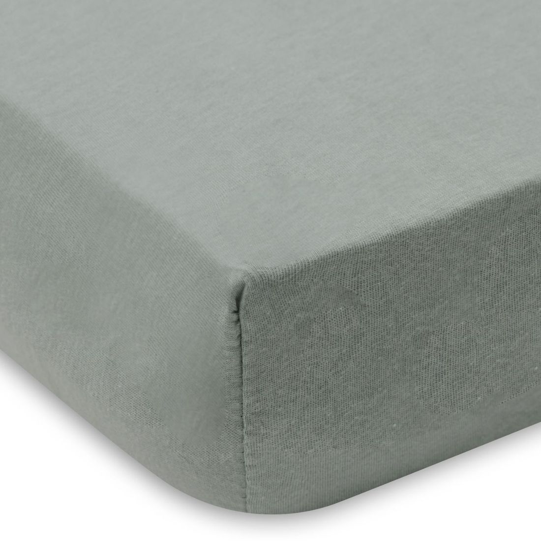 Lot de 2 draps housses en jersey Sea Green-Ivory (70 x 140 cm) (Jollein) - Image 2