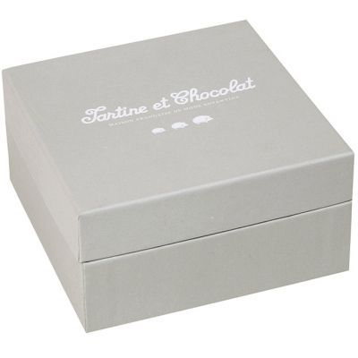 Doudou plat mouton écru (25 x 25 cm) (Tartine et Chocolat) - Image 6