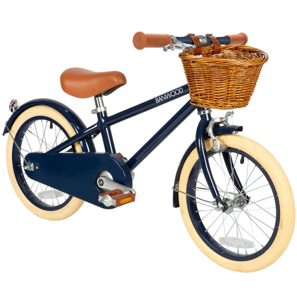 Vélo enfant Classic Vintage bleu marine (16 pouces) (Banwood) - Image 1