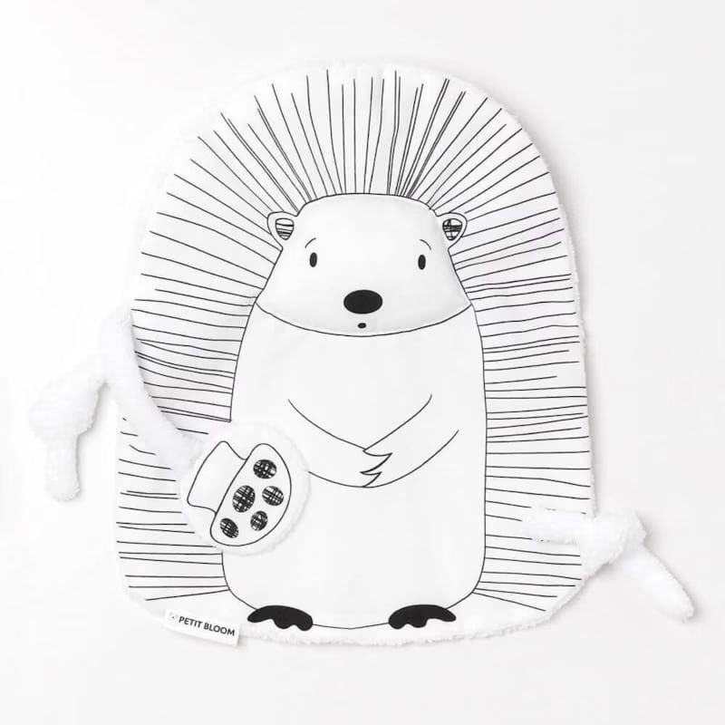 Doudou noir et blanc hérisson (Petit Bloom) - Image 3