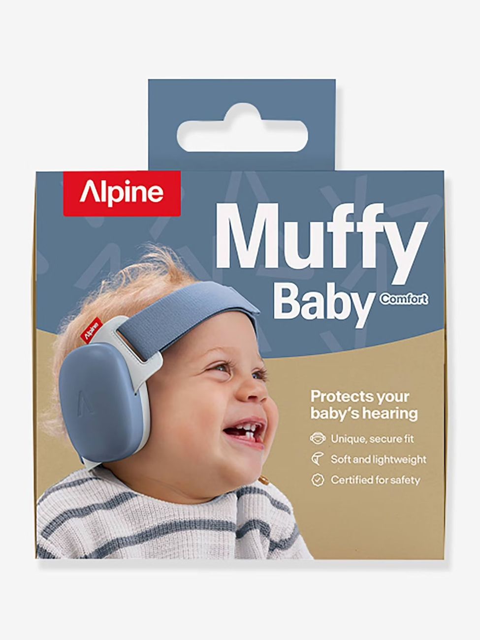Casque antibruit Muffy baby bleu jean (Alpine) - Couverture