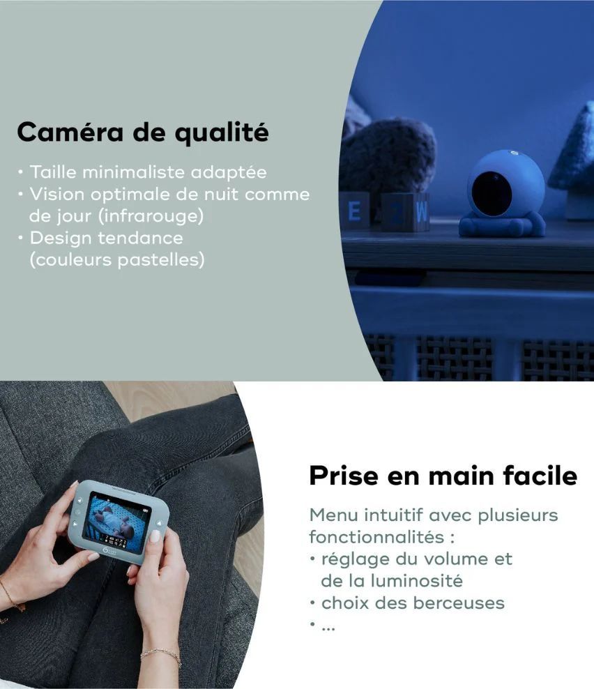 Babyphone caméra sans fil Yoo Roll Reconditionné (Babymoov) - Image 3