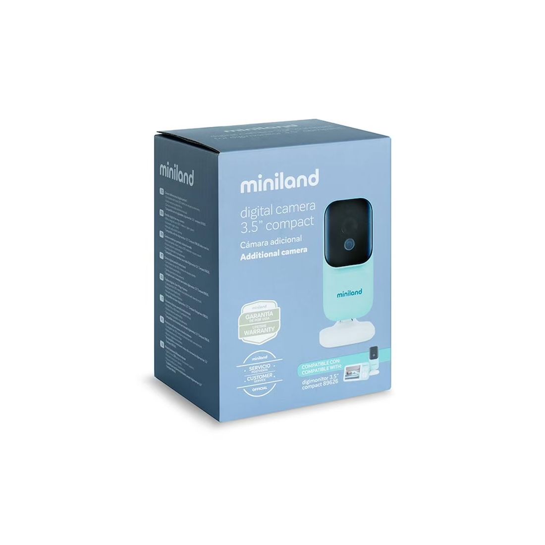 Caméra De Surveillance Compacte Pour Bébé De 3,5 P Bleu (Miniland) - Image 2