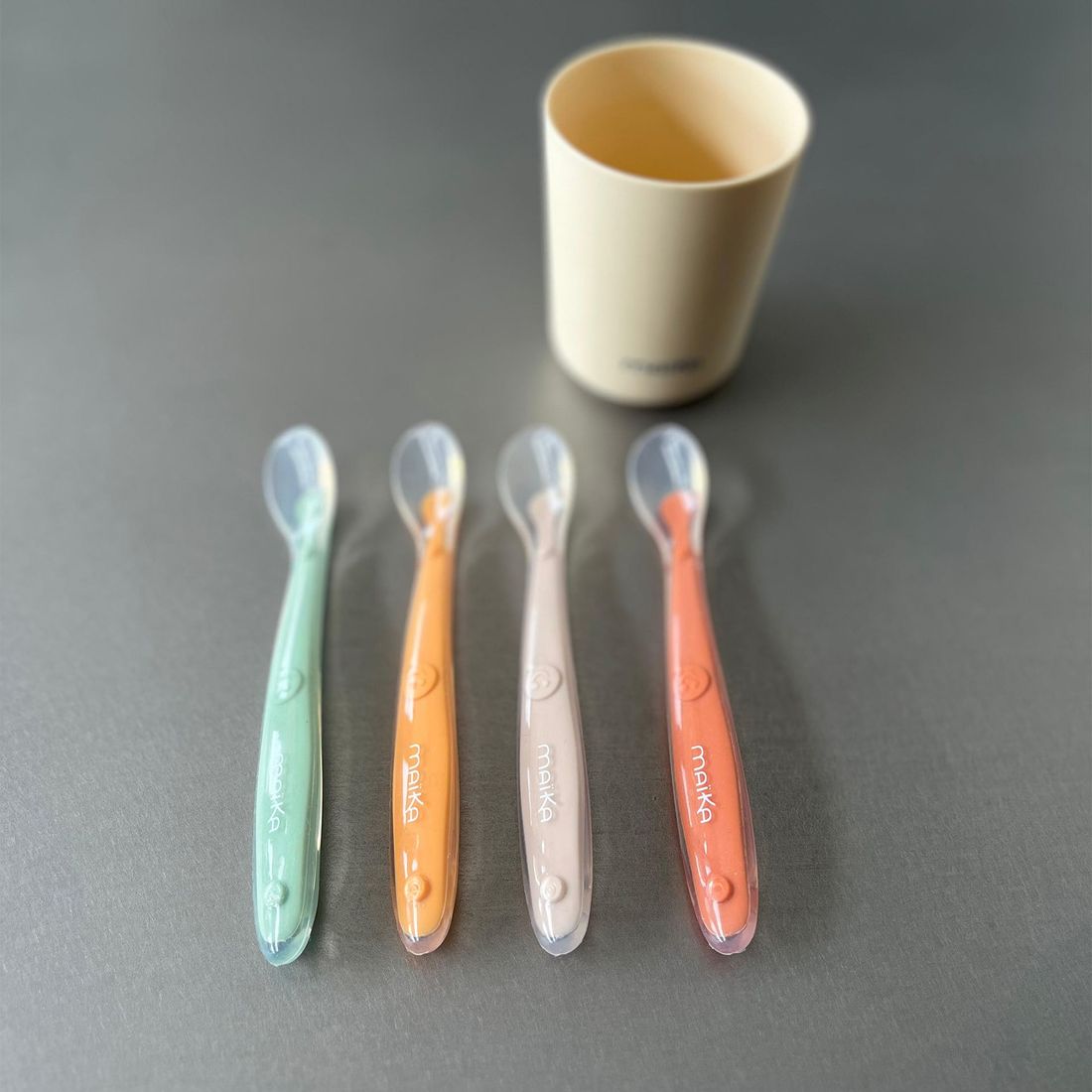 Lot de 4 Cuillères bébé Silicone (Maïka) - Image 2