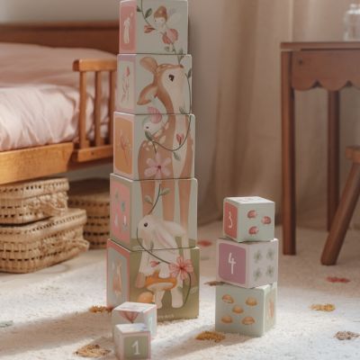 Cubes à empiler en carton FSC Fairy Garden (Little Dutch) - Image 2