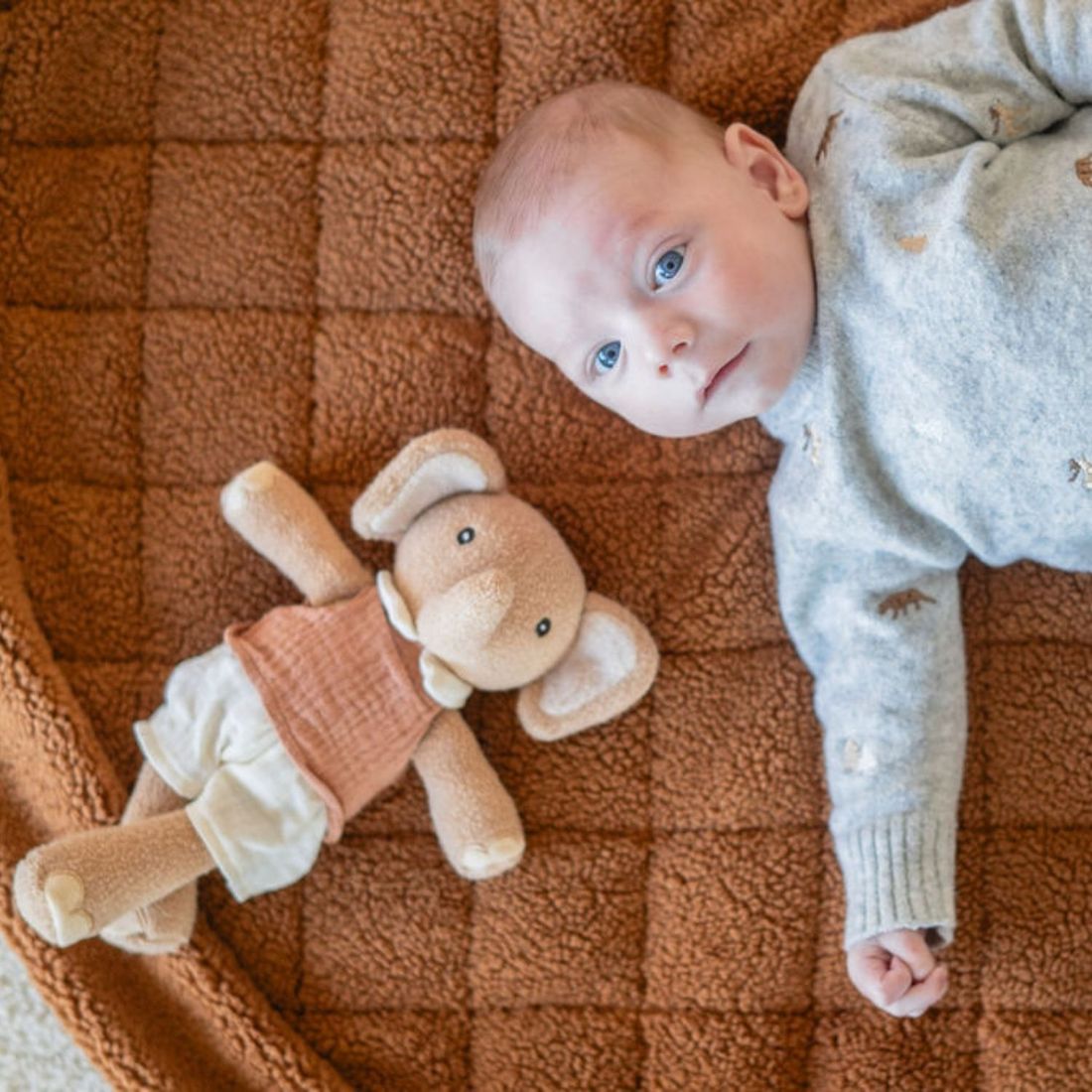 Tapis de jeu 2 en 1 Noomad Soft Brown Teddy (Play & Go) - Image 3