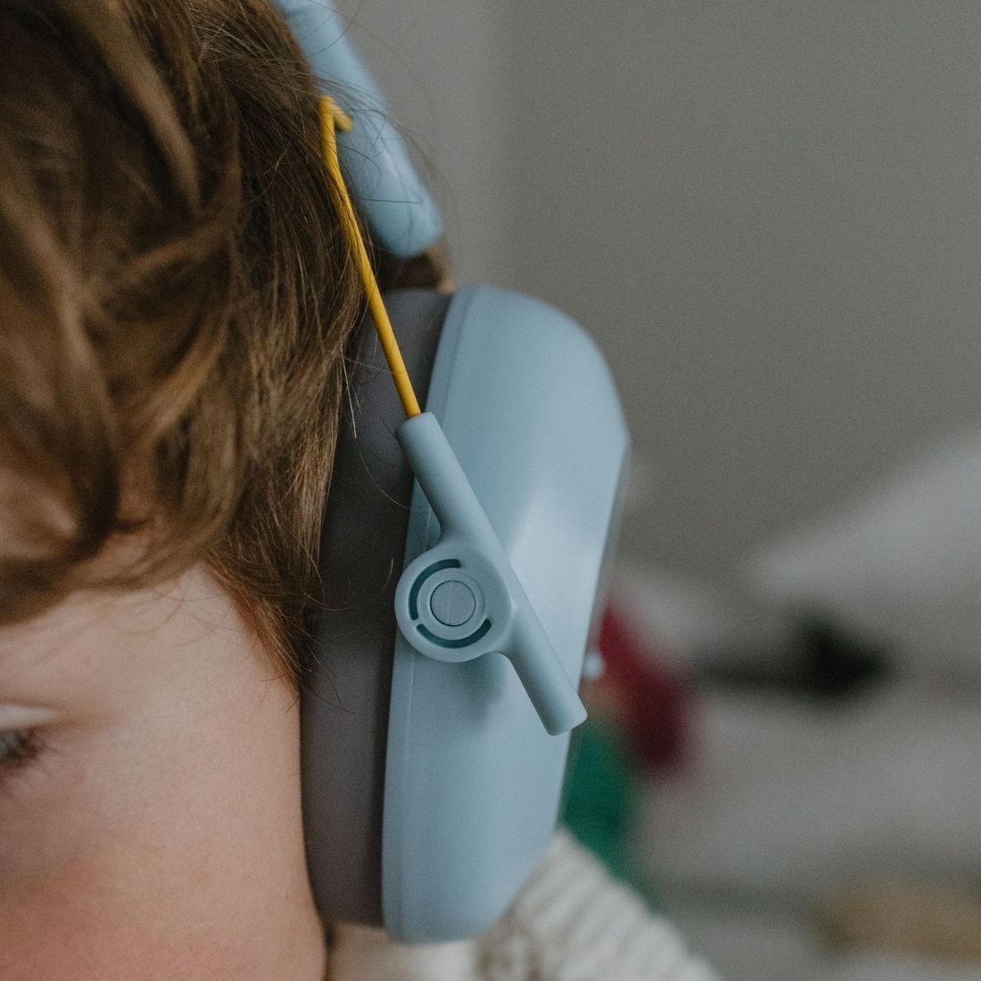 Casque anti-bruit enfant KIDYNOISE bleu à coques interchangeables (Kidywolf) - Image 3
