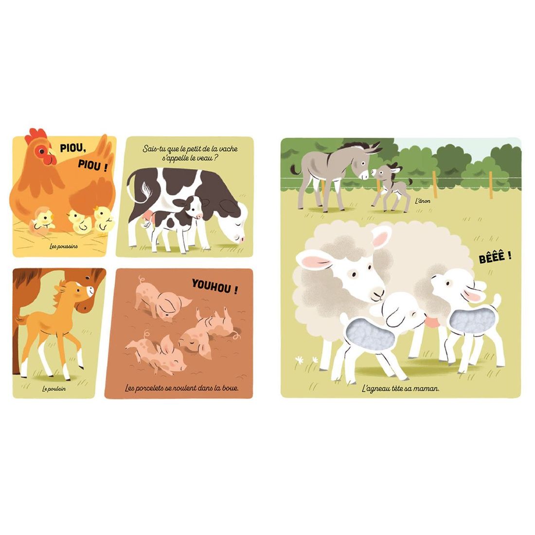Livre Mon imagier tout doux - les bébés animaux (Larousse) - Image 3