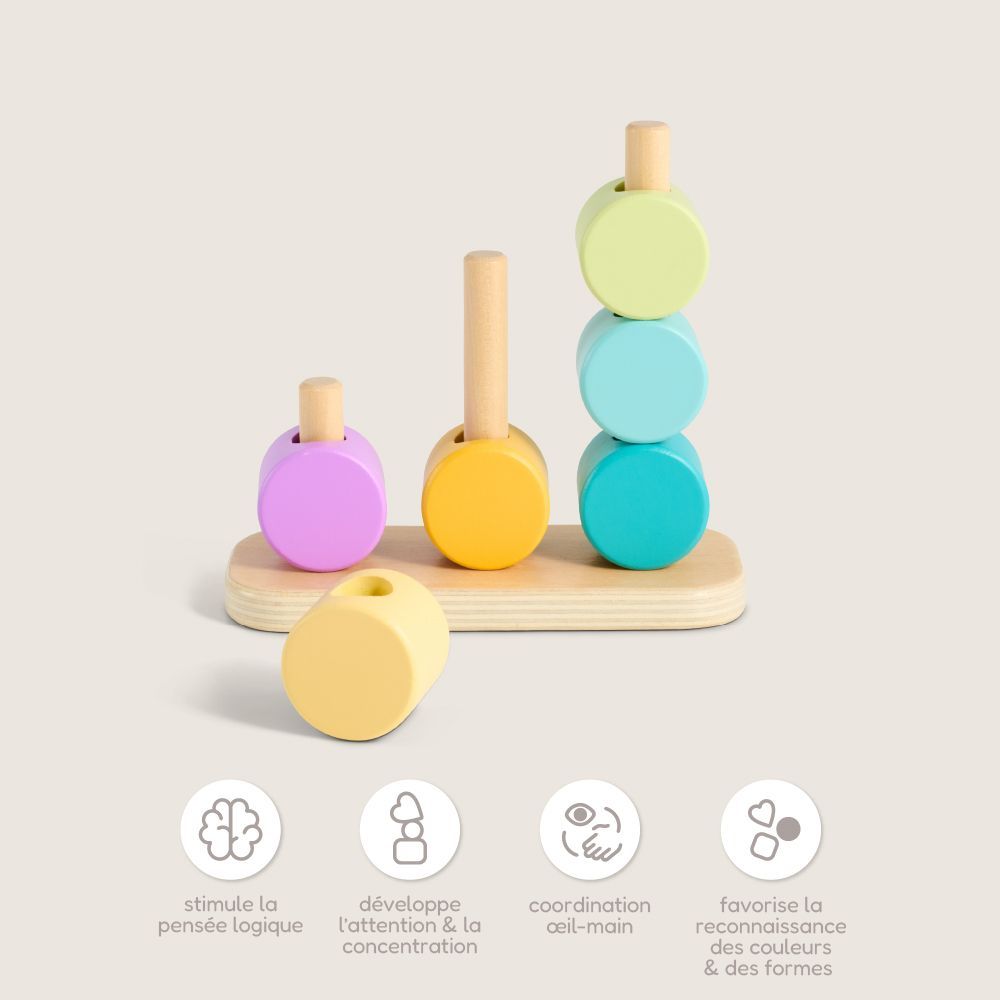 Petite Amélie Coffret de jouets Montessori | Kit de jeu d'éveil éducatif en bois certifié FSC | Apprentissage sensoriel | 13-15 mois (Petite Amélie) - Image 9