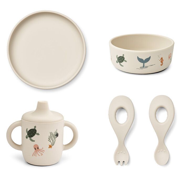 Set Repas 5 Pièces Ryle - Sea Creature Sandy (Liewood) - Image 2