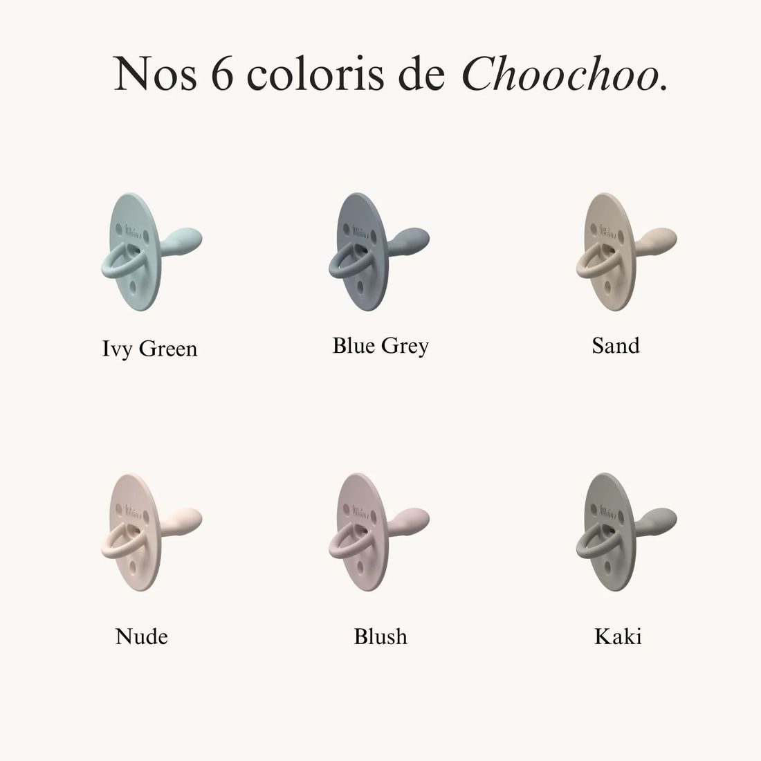 Sucette "ChooChoo" 0-6 mois Extra-Fine - Ivy Green (Elhée) - Image 5