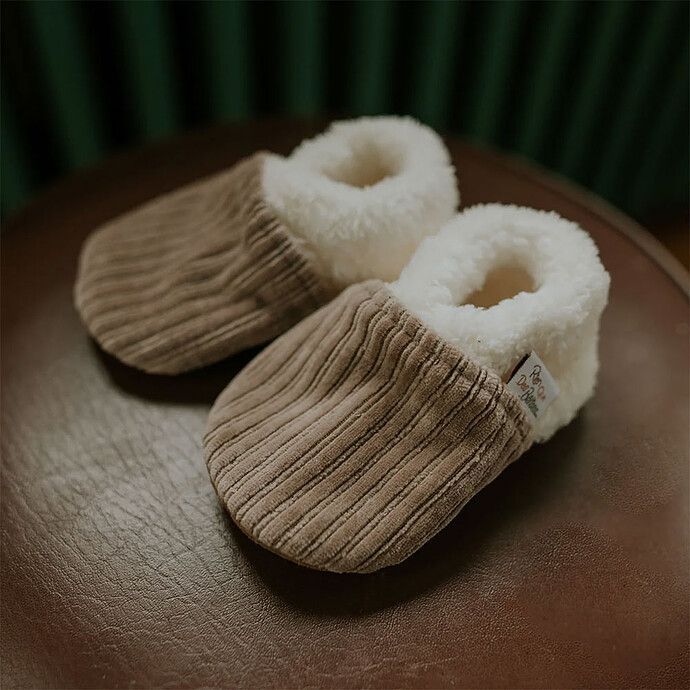 Chaussons Velours Taupe - 19/21 (Rien que des bêtises) - Image 3