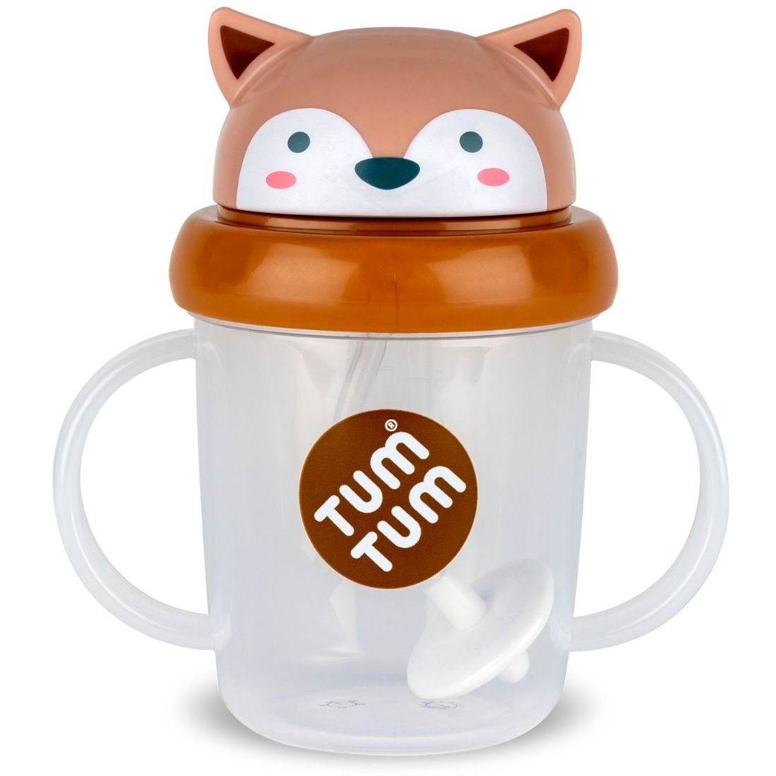 Tasse antifuite avec paille lestée Renard (200 ml) - Reconditionné (Tum Tum) - Couverture