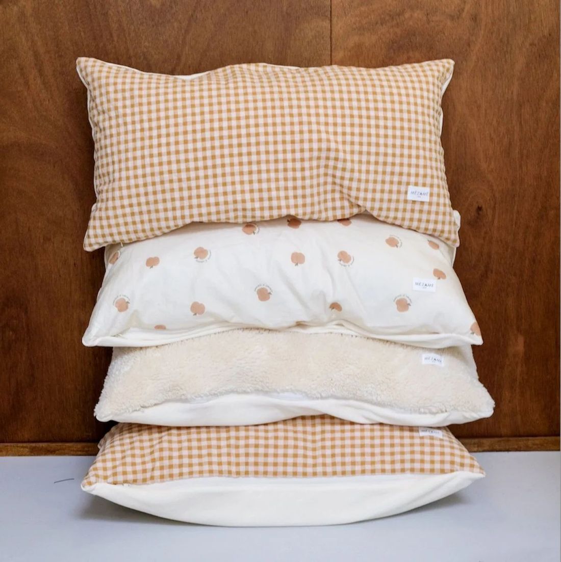 Coussin +One Vichy Caramel (Mezamé Paris) - Image 5
