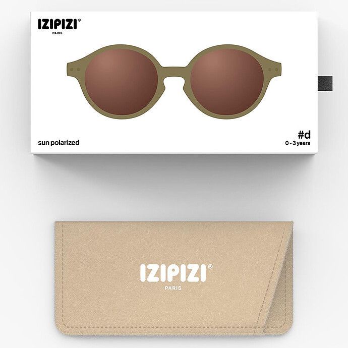 Lunettes de Soleil Baby #D 0/3 Ans - Glossy Kaki (IZIPIZI) - Image 7