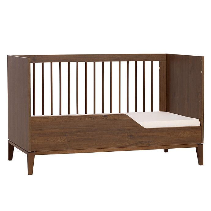 Lit Bébé Evolutif Milan Noyer - 140 x 70 cm (Nina Bien) - Image 2