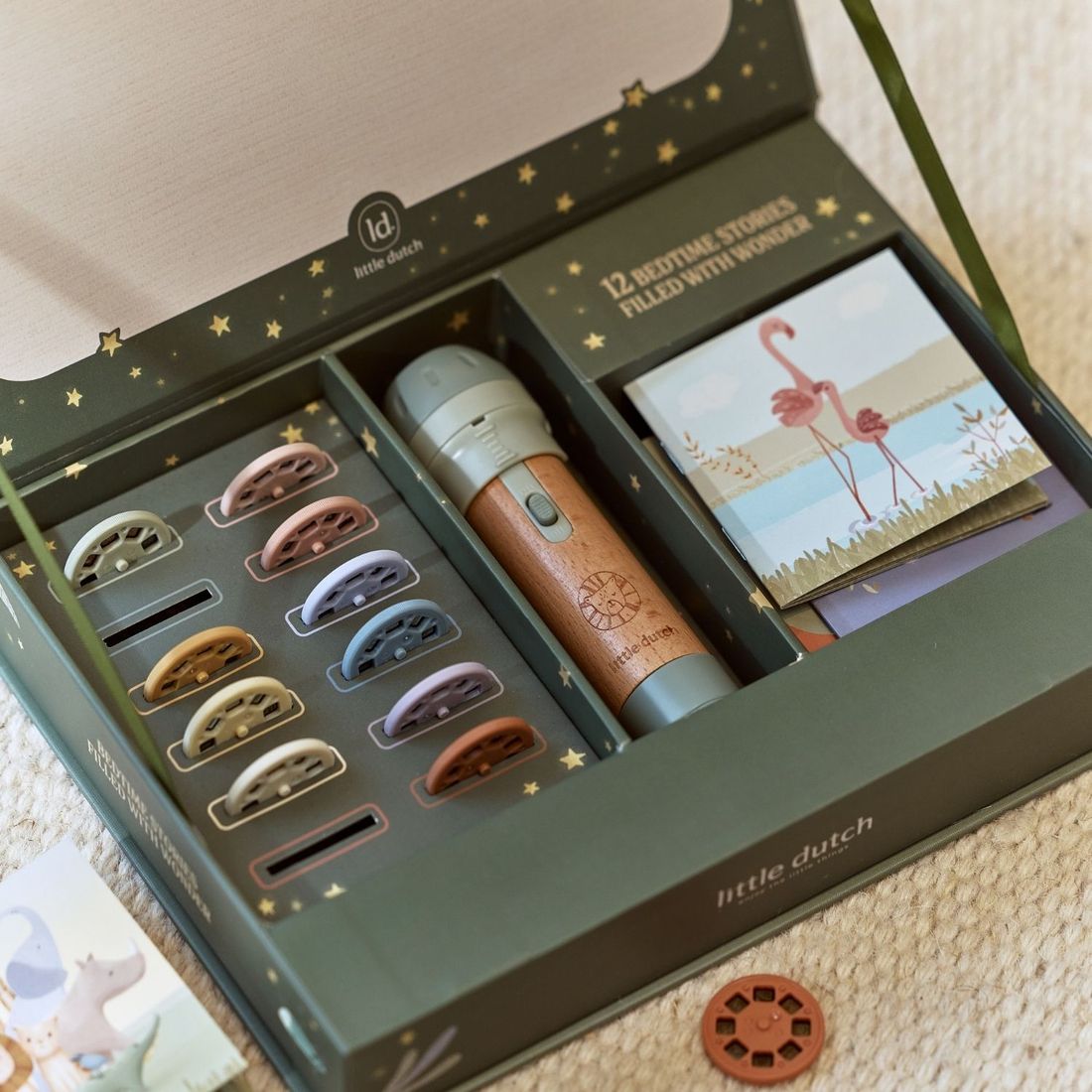 Coffret lampe à histoires Safari Friends (Little Dutch) - Image 3