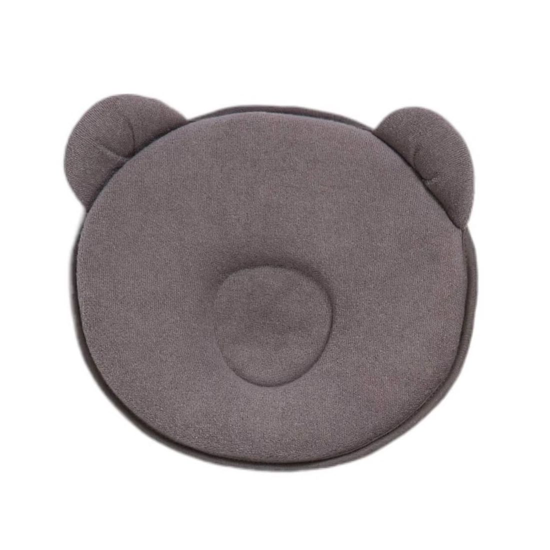 Coussin Cale Tête Bébé P'tit Panda Gris Foncé (Candide) - Image 1