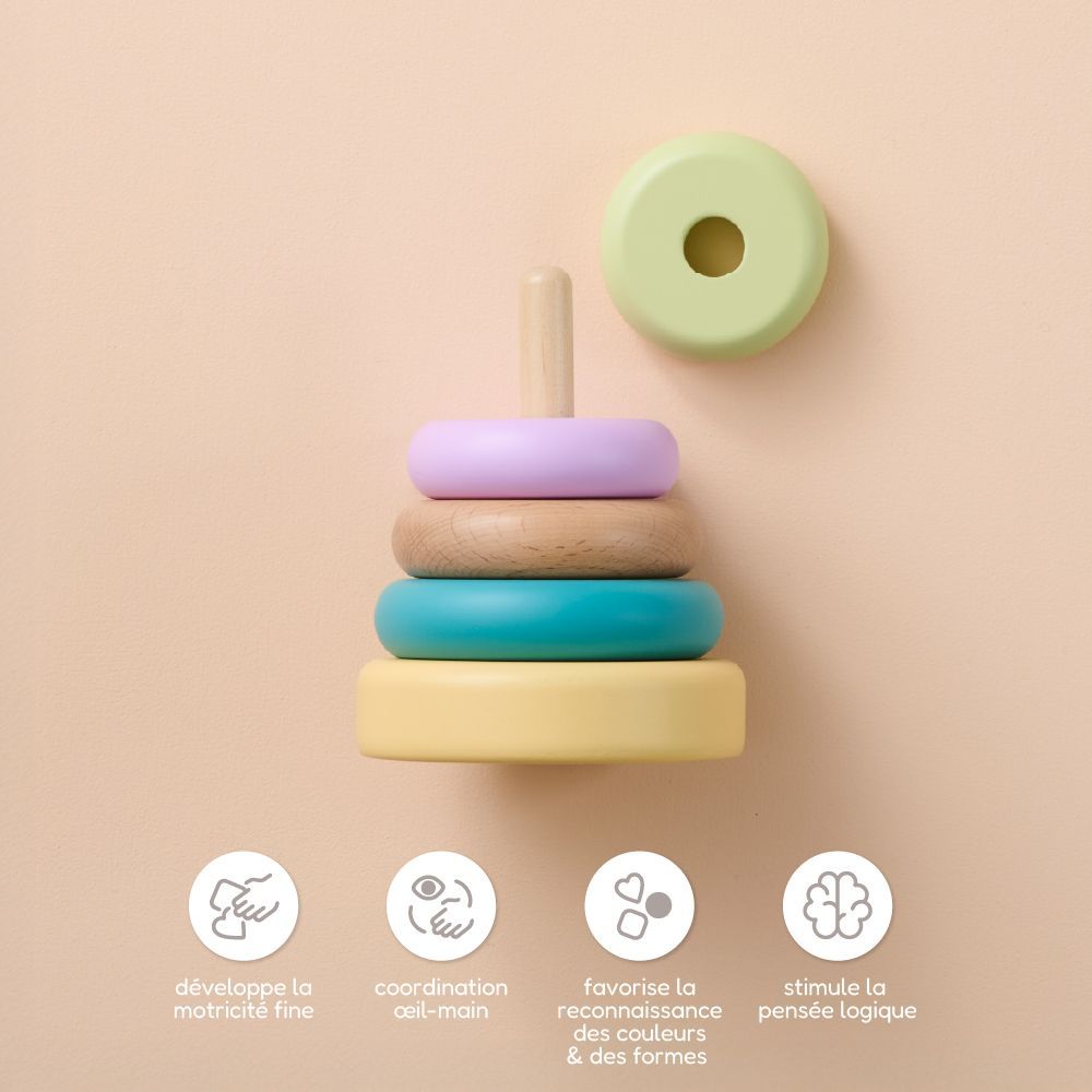 Petite Amélie Coffret de jouets Montessori | Play & Grow | Bois FSC et silicone | 10-12 mois | Kit d'éveil sensoriel pour bébé (Petite Amélie) - Image 3