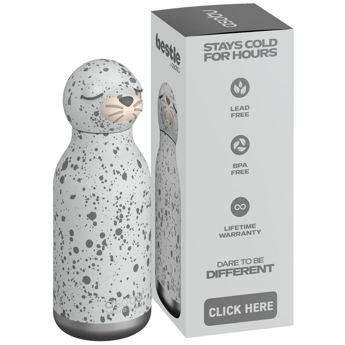 Gourde isotherme Bestie Otarie (460 ml) (Asobu) - Image 4