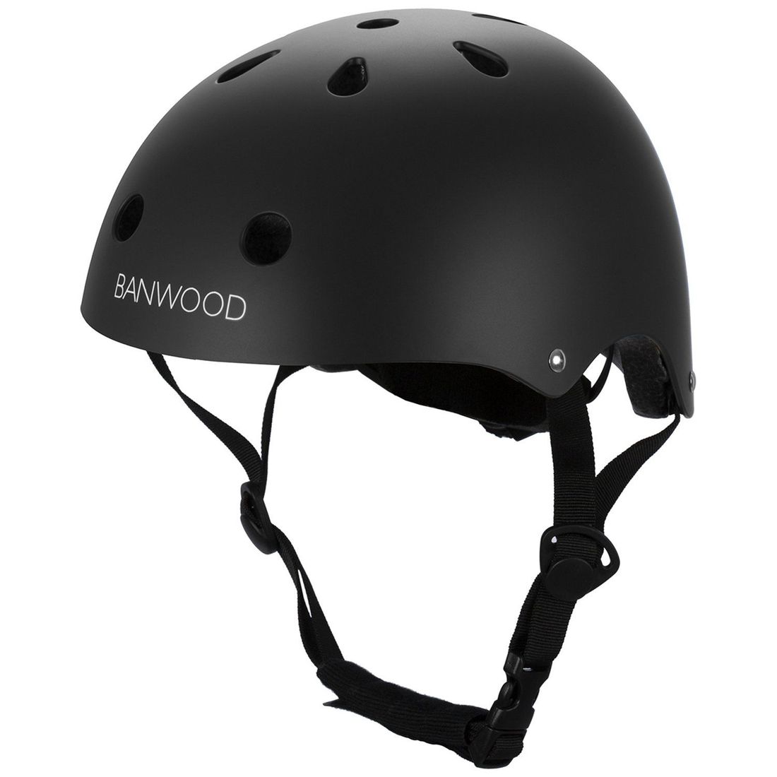 Casque noir (3-7 ans, 50-54 cm) (Banwood) - Image 1