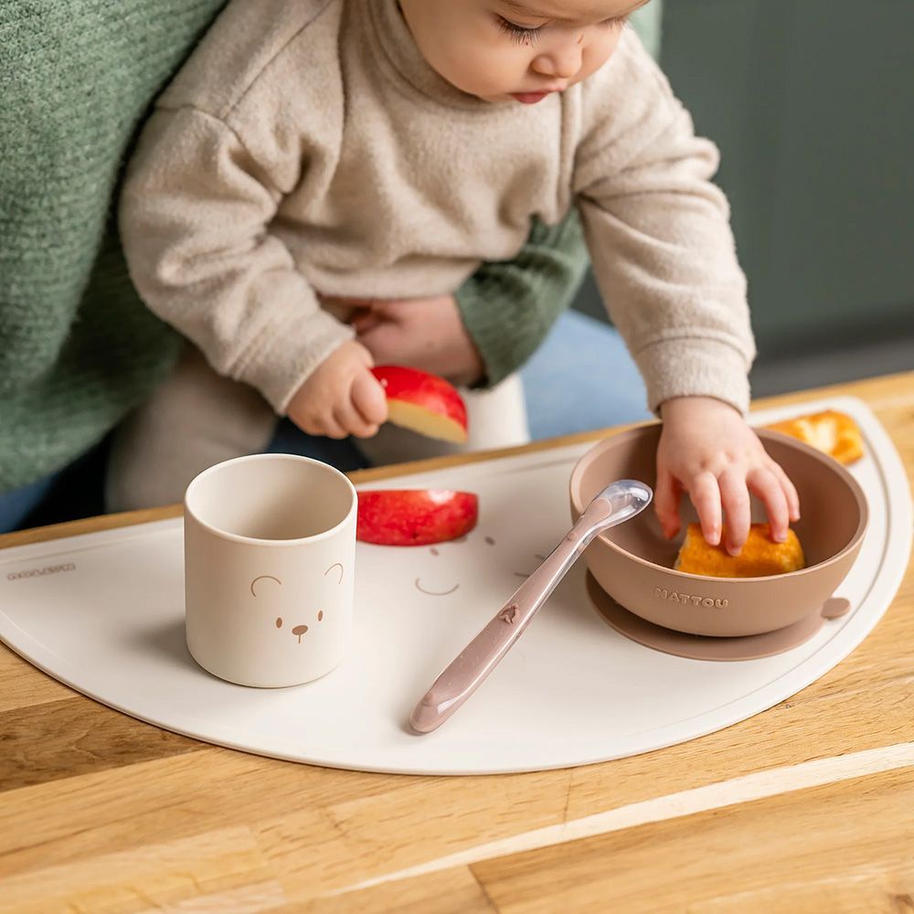 Set repas 4 pièces en silicone (Nattou) - Image 3