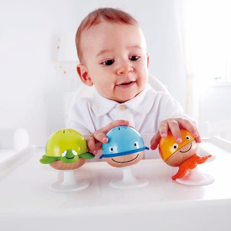 Set 3 hochets ventouse animaux hape (Hape) - Image 3