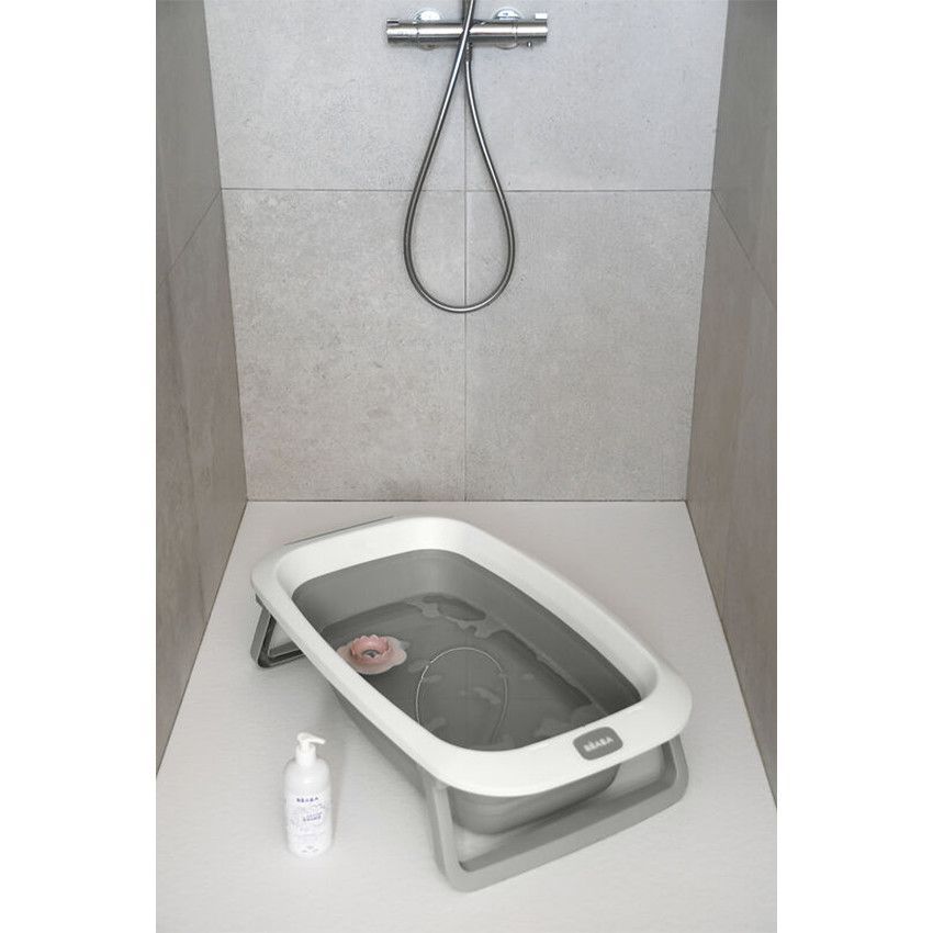 Baignoire pliable Eazy Pop Camélé'O Gris Velours - Gris (Béaba) - Image 6