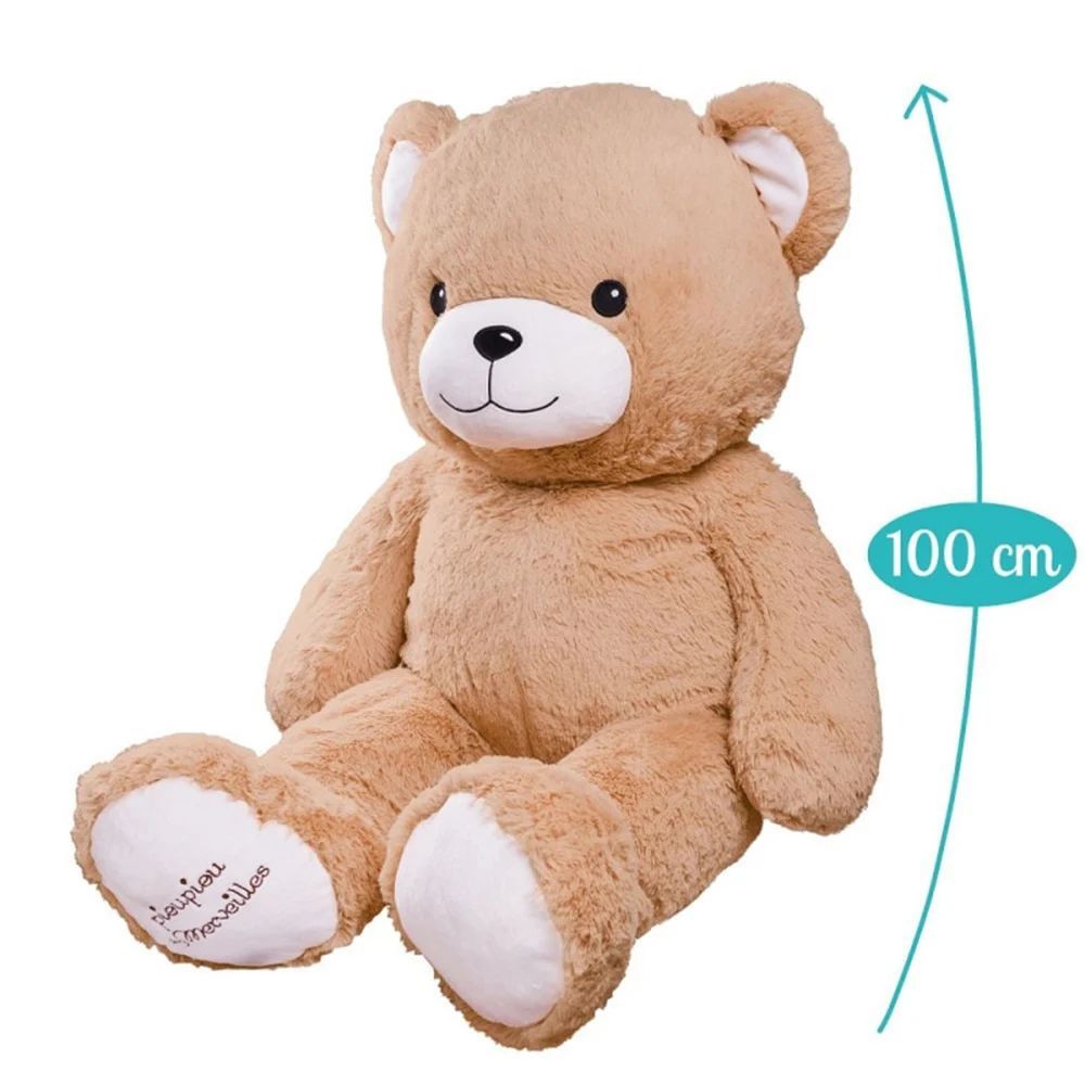 Peluche Géante Gaston l'Ourson (Pioupiou Et Merveilles) - Image 1