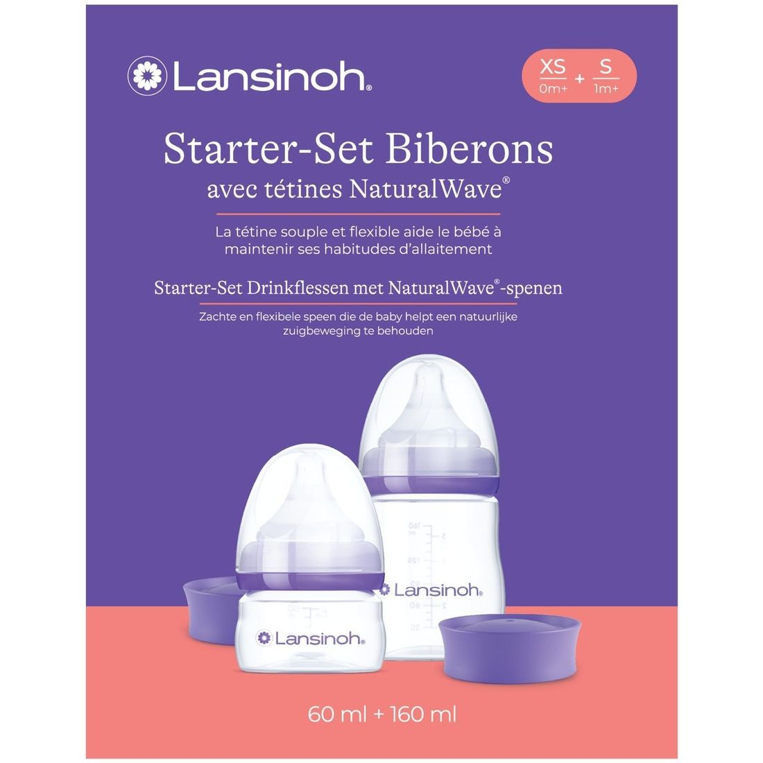Coffret de naissance biberons et tétines Natural Wave® (60-160 ml) (Lansinoh) - Image 6