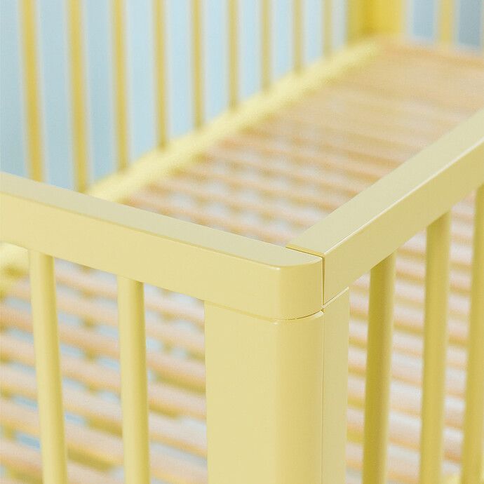 Lit Bébé Evolutif Nox Jaune - 60 x 120 cm (Karl & Fric) - Image 8