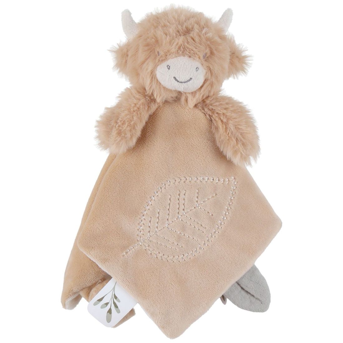 Doudou plat attache sucette Fluffy Cow (Noukie's) - Couverture