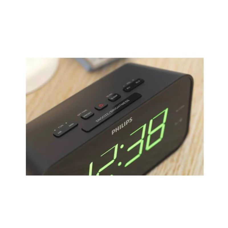 Philips le radio réveil 40w noir (Philips) - Image 1