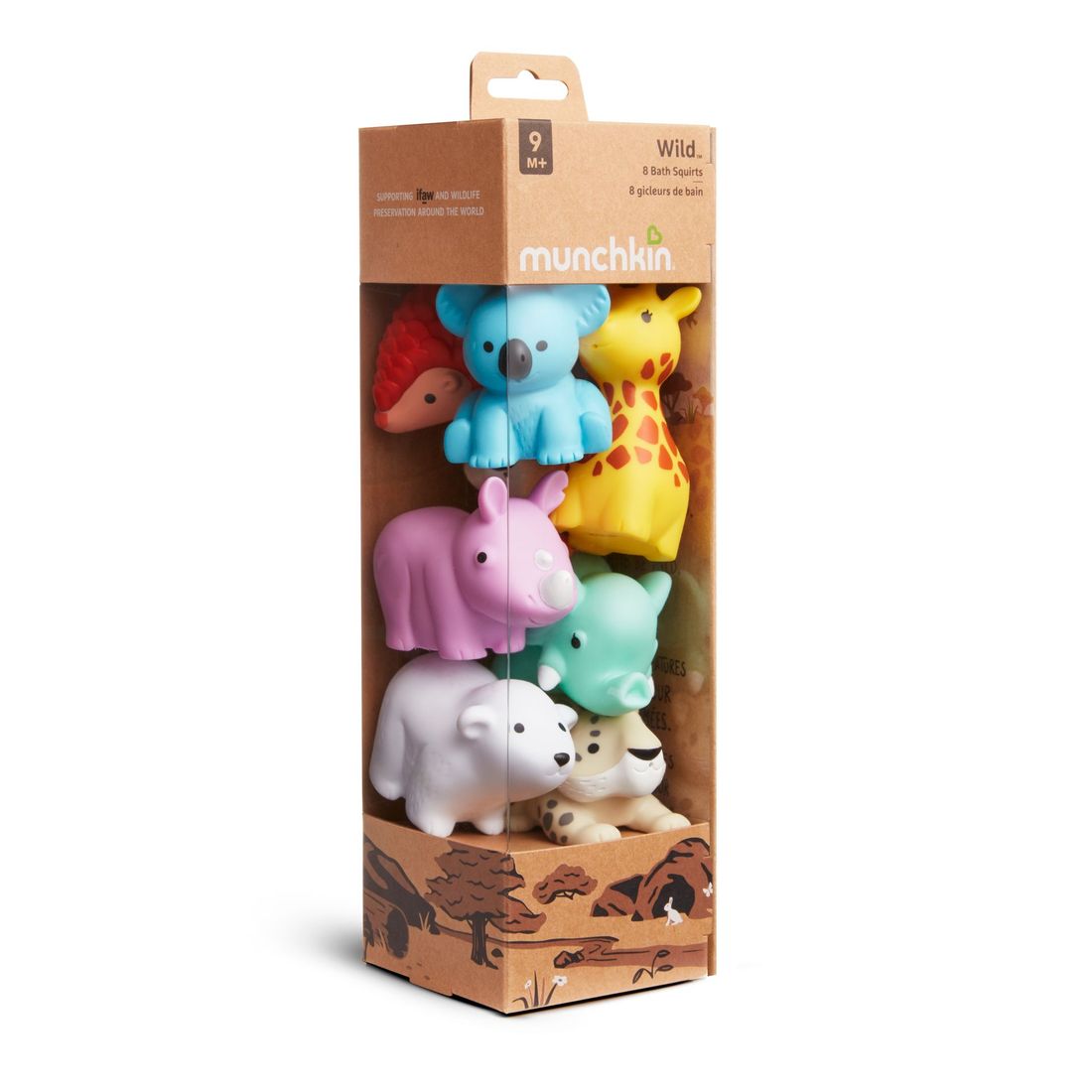 Lot de 8 aspergeurs animaux Wildlove (MUNCHKIN) - Image 1