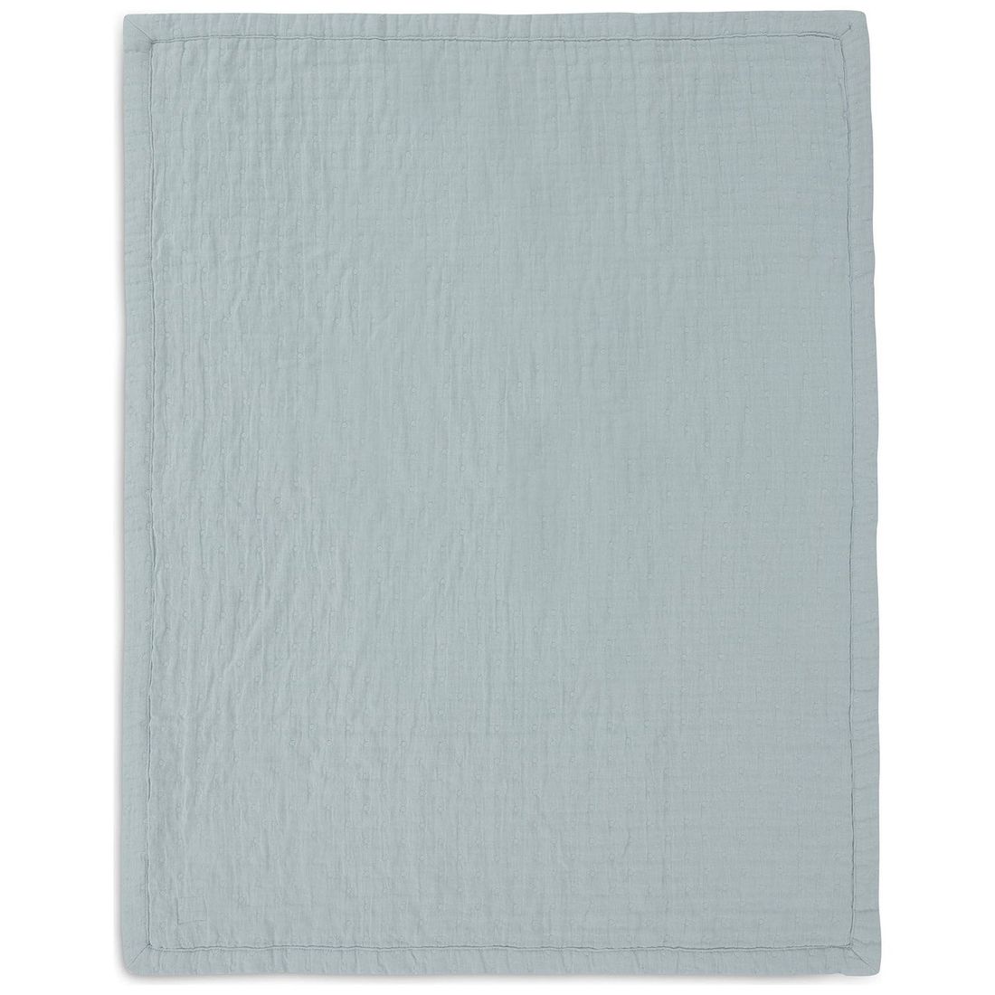 Couverture en gaze de coton Jacquard Sea Green (75 x 100 cm) (Jollein) - Image 8