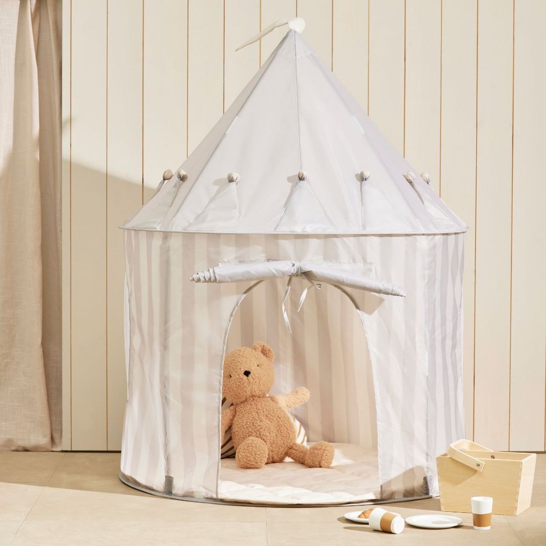 Tente de jeu Star Grise rayée (Kid's Concept) - Image 2
