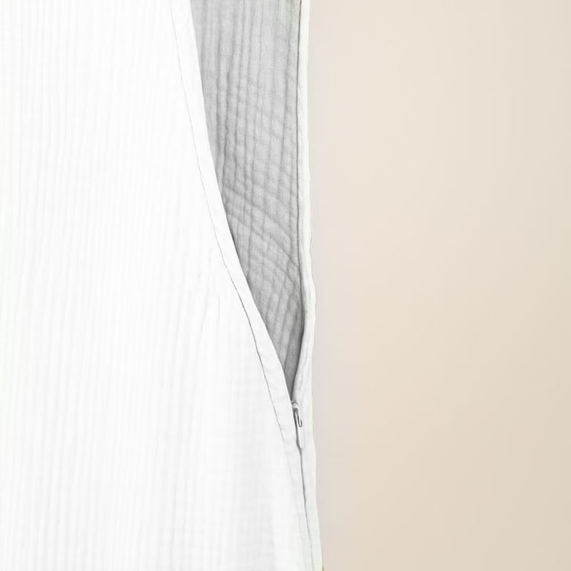 Gigoteuse été en coton bio blanc (Papate) - Image 1