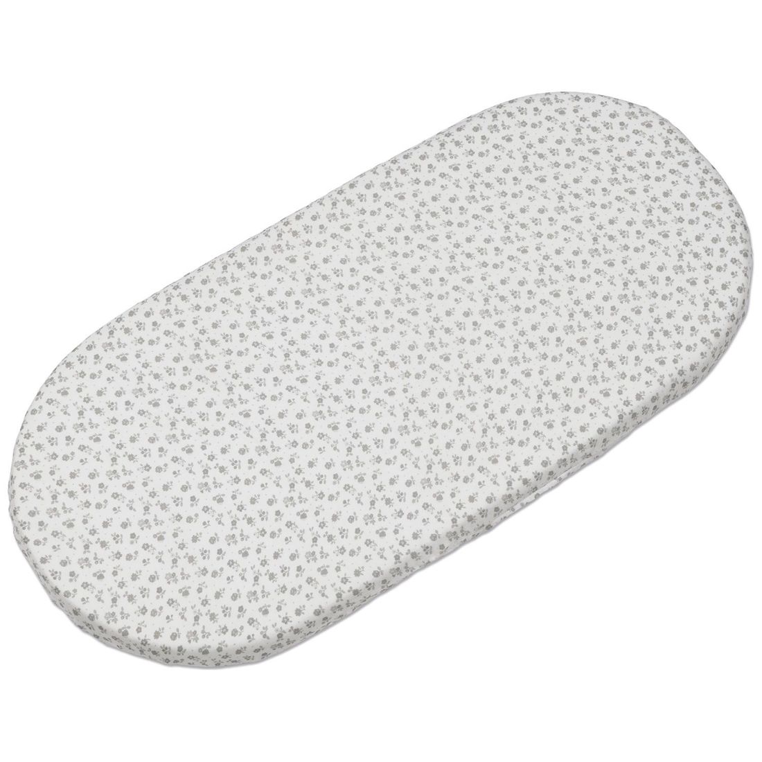 Drap housse pour nacelle et Lange Little Bloom Fleurs Gris (Pasito a pasito) - Image 3