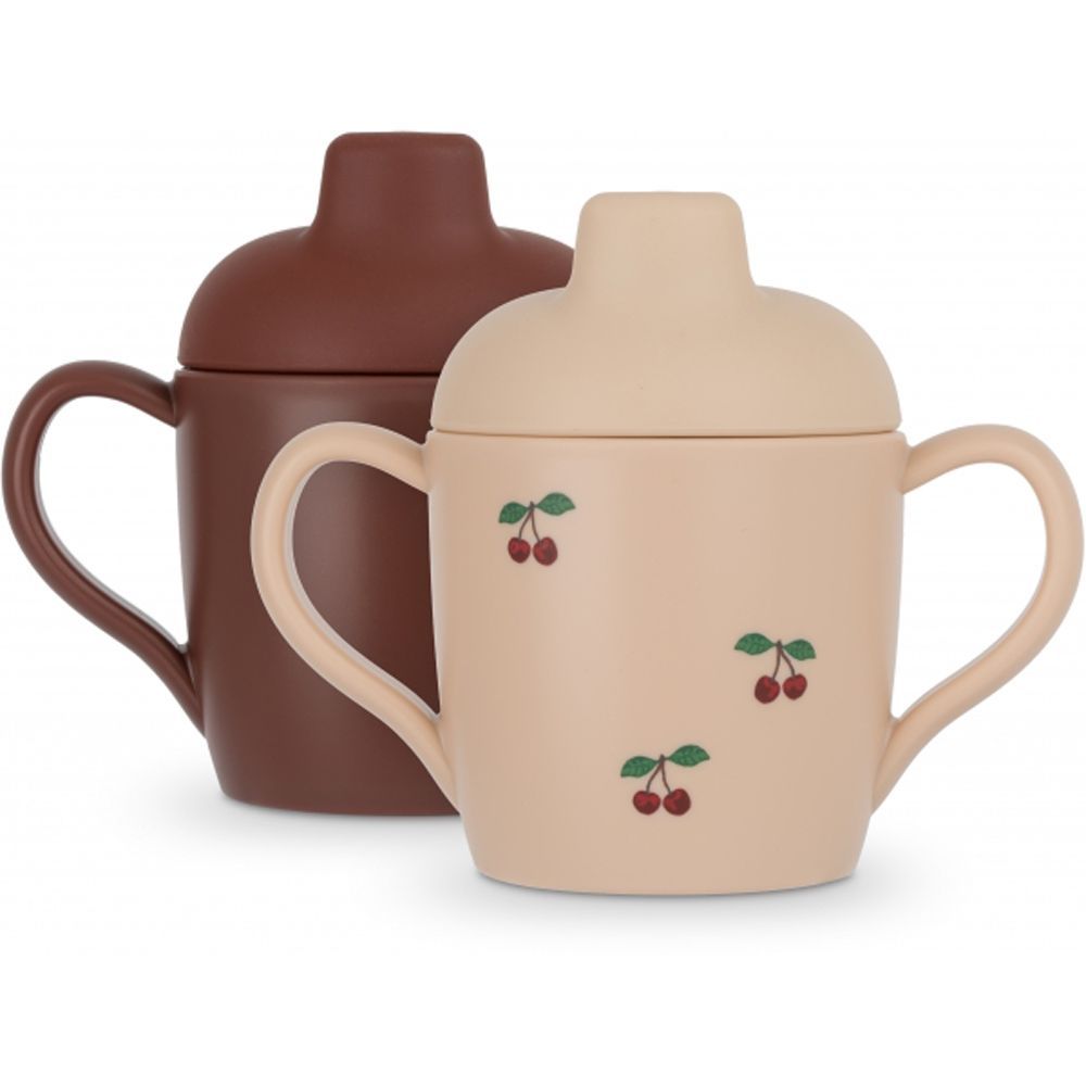 Lot de 2 tasses à bec Cherry (Konges Slojd) - Image 1
