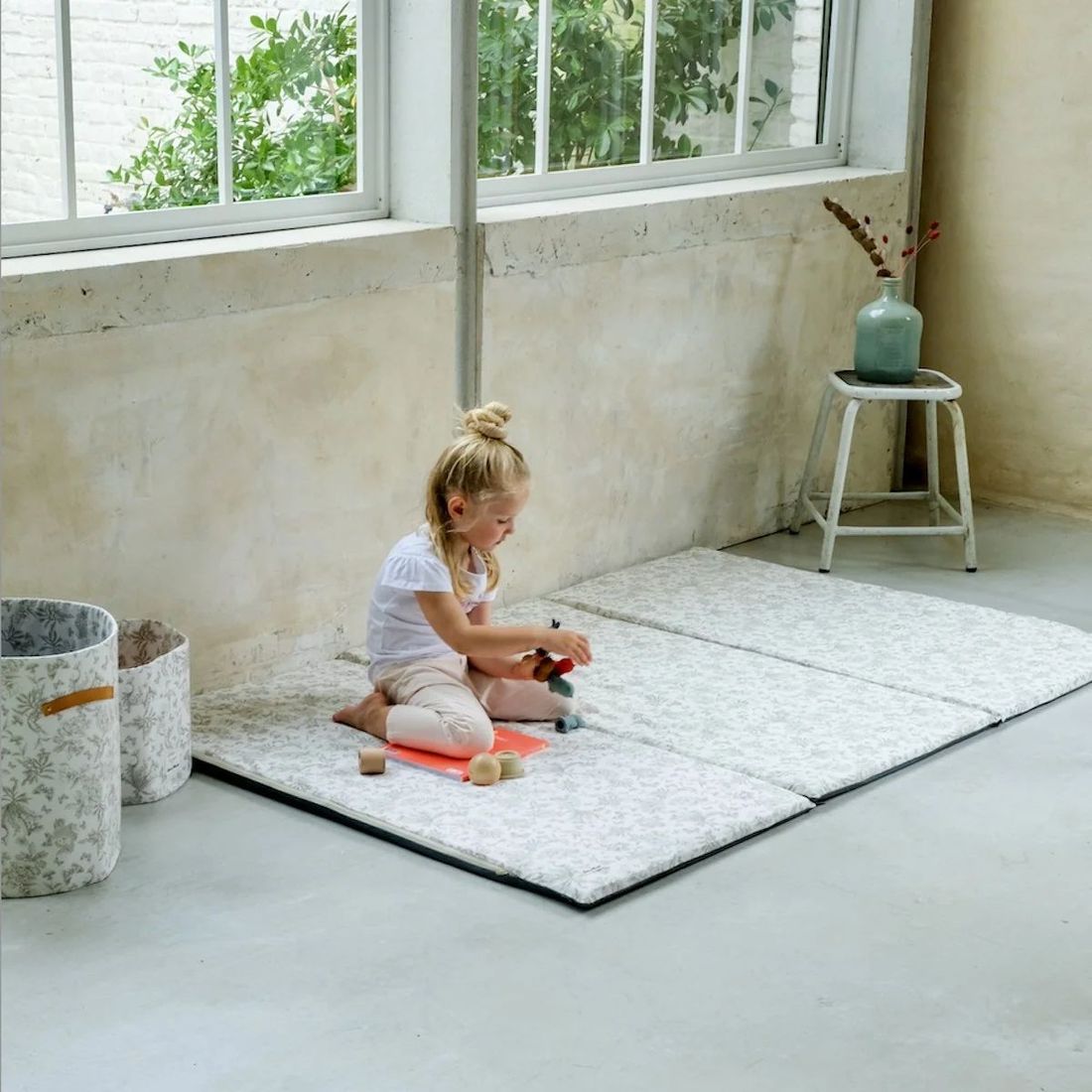 Tapis de vie King Size x Tartine&Chocolat gris (Mezamé Paris) - Image 2