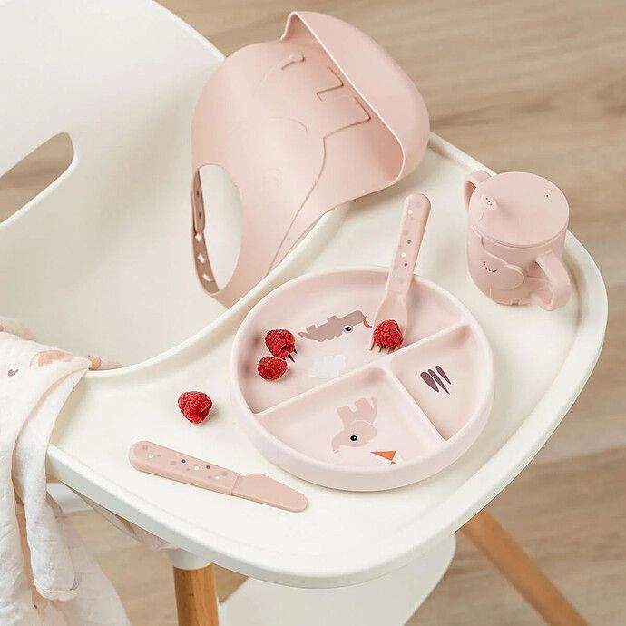 Assiette Plateau Stick & Stay - Playground Rose (Done by deer) - Image 1