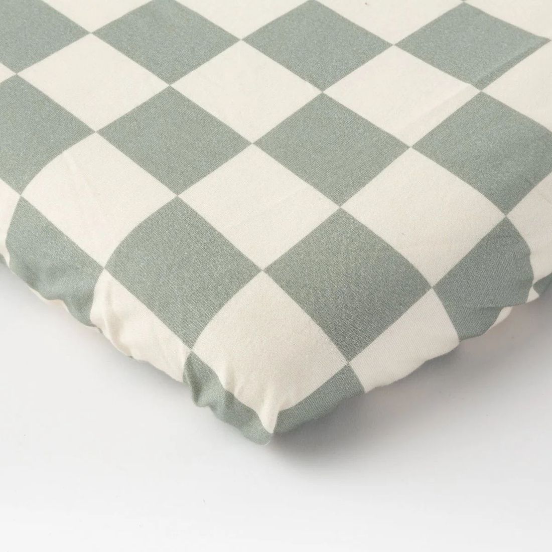 Drap Housse Damier Céladon (Mezamé Paris) - Image 5