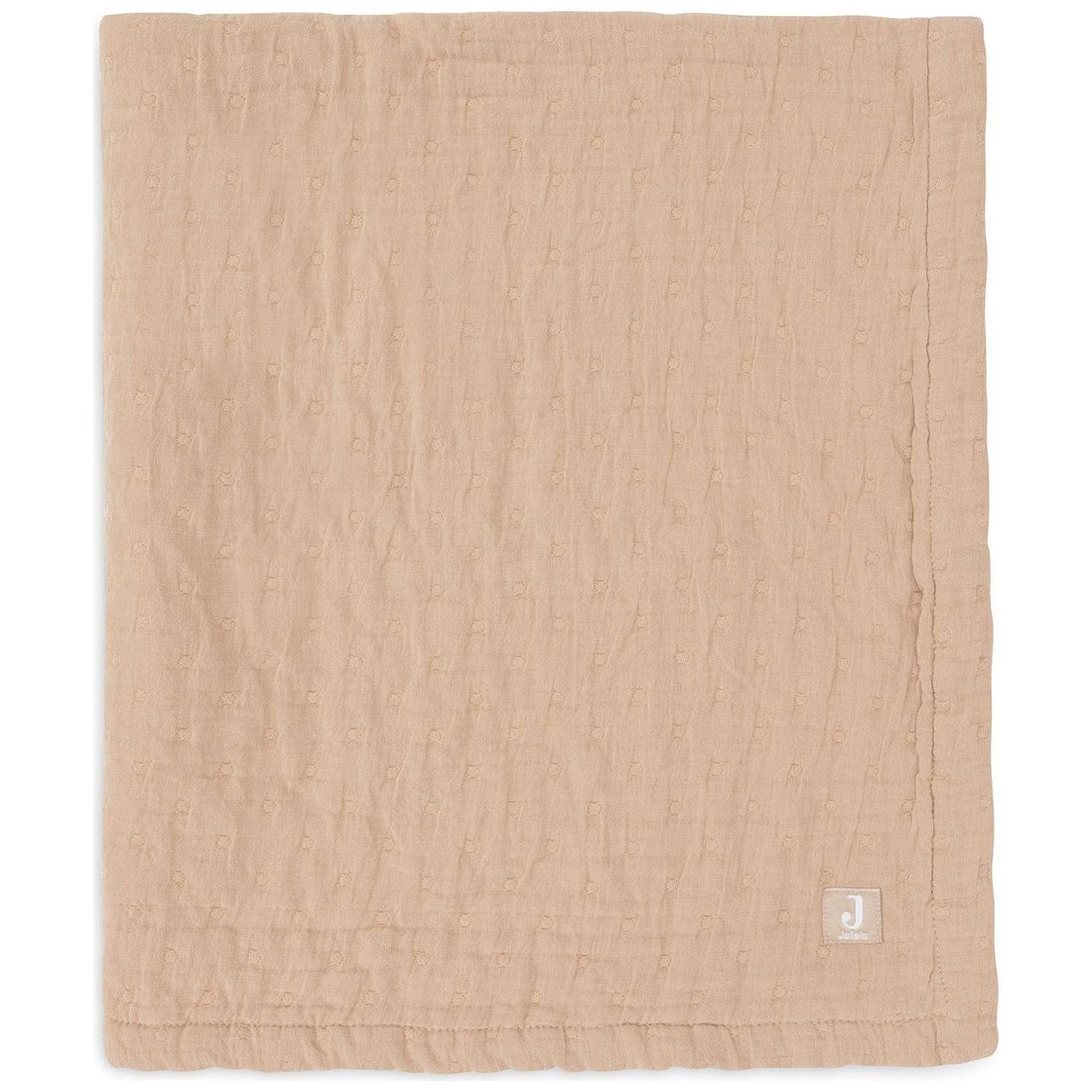 Couverture en gaze de coton Jacquard Biscuit (75 x 100 cm) (Jollein) - Image 5