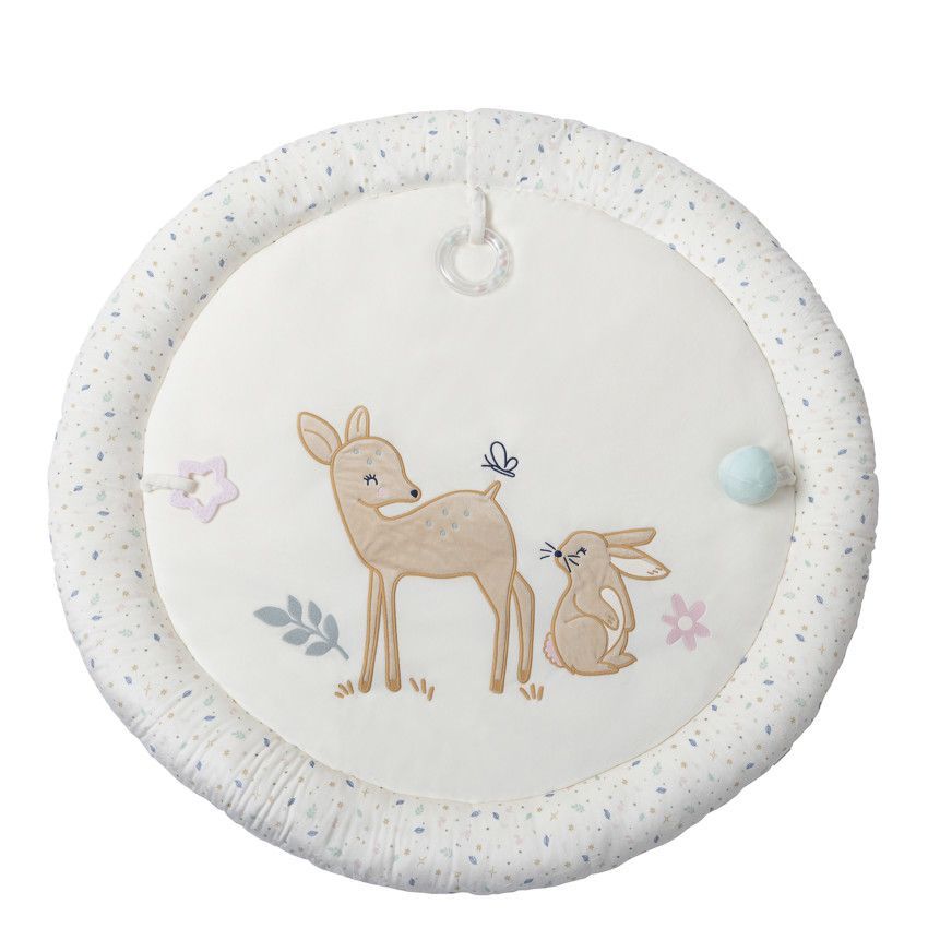 Tapis d'éveil en velours Little Deer - Ecru (Prémaman) - Image 1