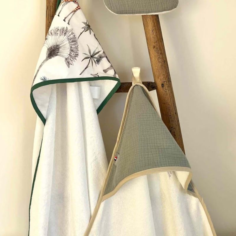 Cape de bain en gaze de coton jeanne (Sevira Kids) - Image 4