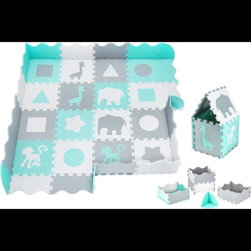 Tapis puzzle bébé en mousse 150*150 (Moby System) - Image 1