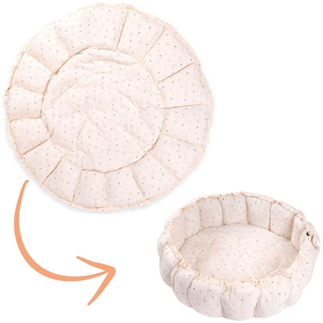 Tapis de jeu 3 en 1 Organic Coco Moon (Play & Go) - Image 1