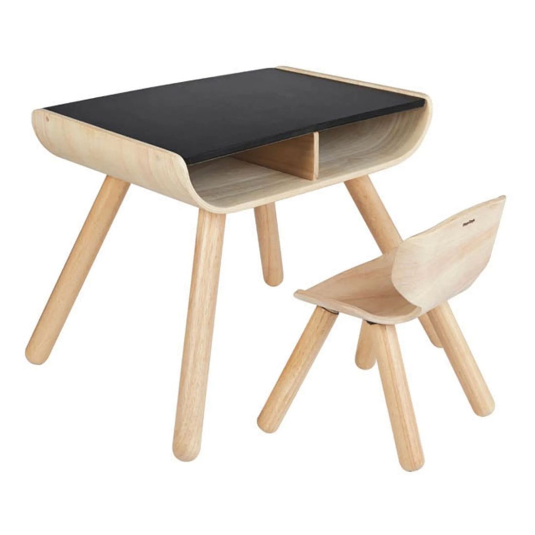 Plan Toys - Bureau pour enfant - Plateau noir en planwood (Plan Toys) - Image 1