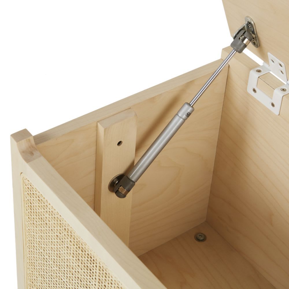 Coffre beige finition cannage en rotin (Maisons du Monde) - Image 2